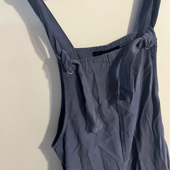 Forever 21 nwt twill overalls Grey blue small - Picture 7 of 9